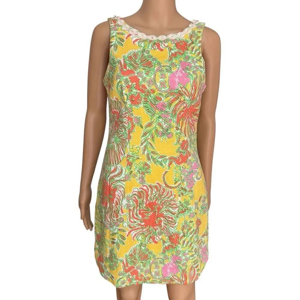 Lilly Pulitzer for Target Happy Place Shift cotton Dress size 6